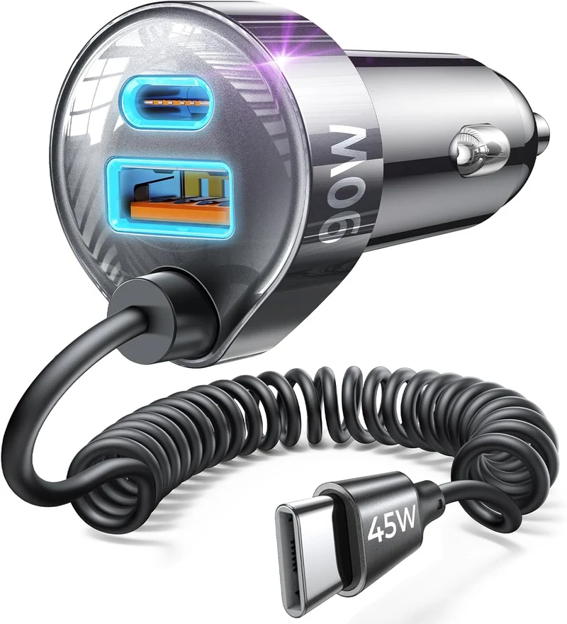 LISEN 90W für iPhone 17 16 15 Pro Max Autoladegerät USB C Schnellladung, Super schnell für iPhone 17 16 Autoladegerät USB C Adapter für iPhone 17e 16 15 Pro Max Plus Air, Samsung Galaxy S26 Ultra, Android