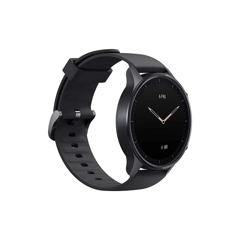 Mi Watch Revolve,1.39 AMOLED Screen,5ATM Water Resistant,VO2 Max,First Beat Motion Algorithm,Stress & Sleep Management, Midnight Black