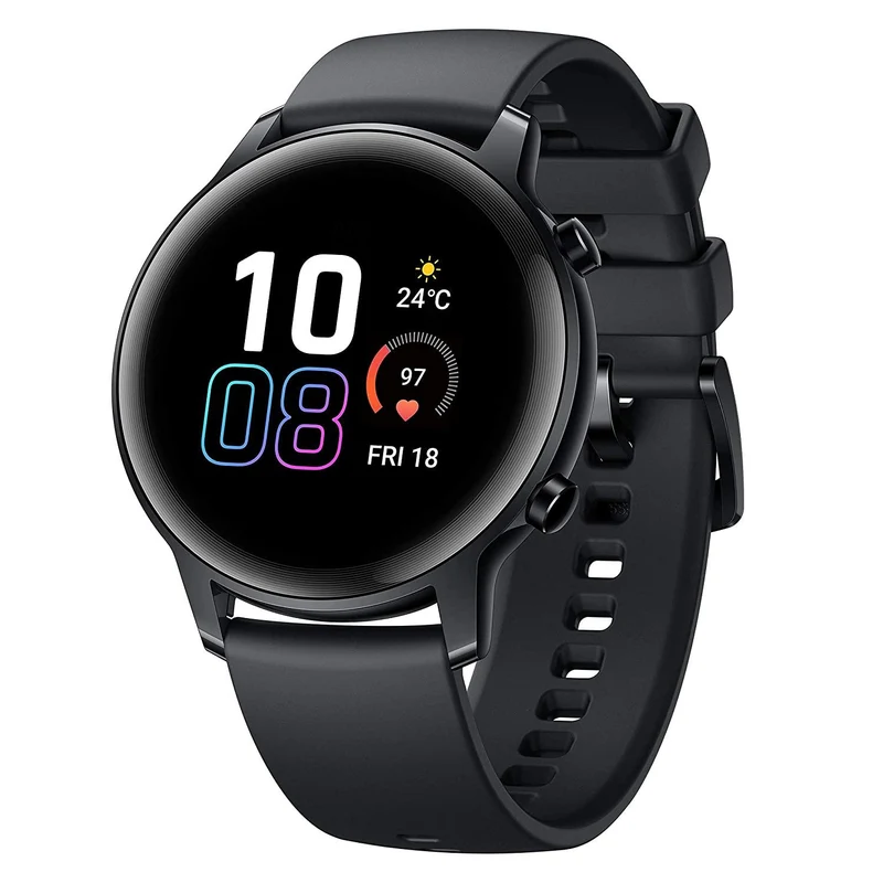 HONOR Magic Watch 2 (42 mm) Always On AMOLED Display, SpO2, 15 Workout Modes, Music Playback & In-Built Storage, Female Cycle & Sleep & HR Monitor, Personalized Watch Face, 7-Days Battery