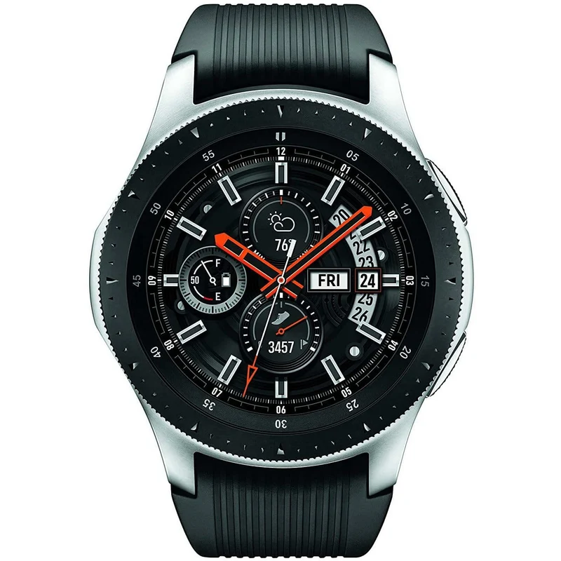 Samsung Galaxy Watch 46 mm Smartwatch (Black Strap, Regular) SM-R800NZSAINU