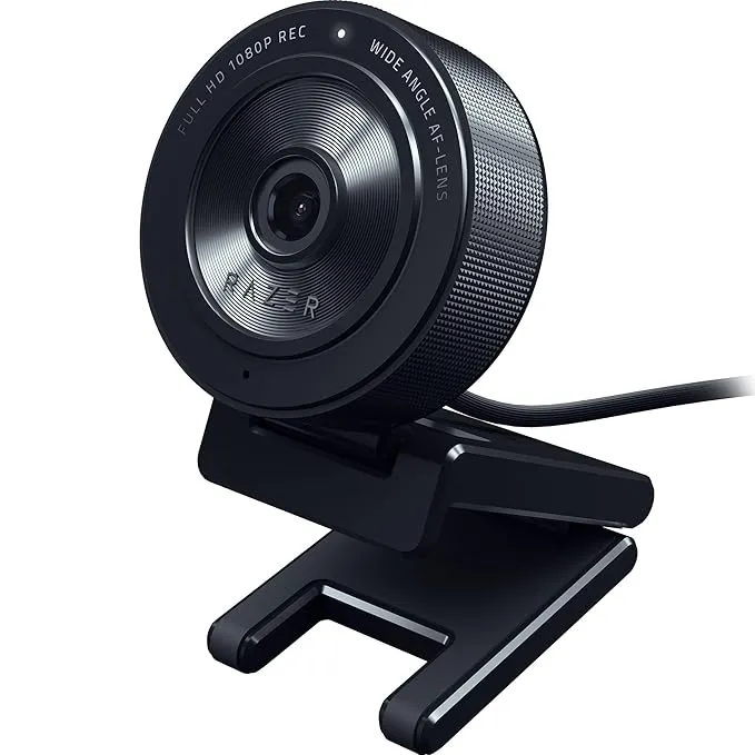 Razer Kiyo X Full HD Streaming Webcam: 1080p 30FPS or 720p 60FPS - Equipped with Auto Focus - Fully Customizable Settings - Flexible Mounting Options - RZ19-04170100-R3M1, Black