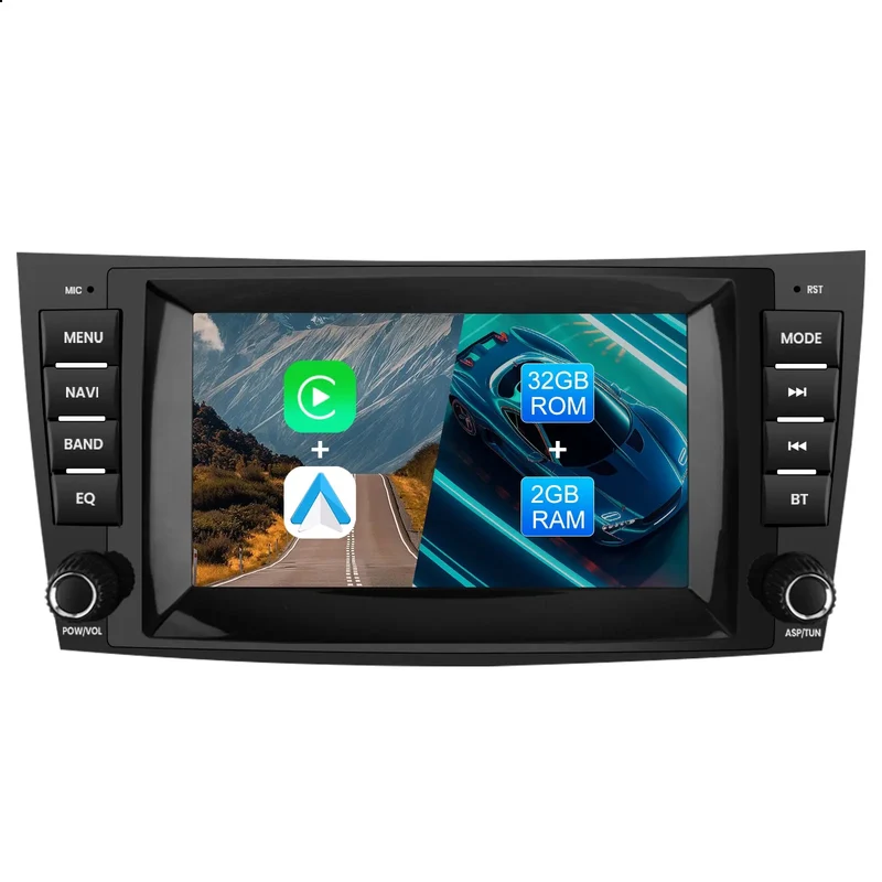 AWESAFE Autoradio Android 13 für Mercedes Benz E Klasse W211 CLS W219, 2G+32G,8 Zoll Touchscreen, mit Navigation Carplay Android Auto Bluetooth MirrorLink WiFi