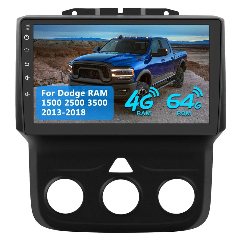 AWESAFE 8 Core Car Radio with Wireless CarPlay & Android Auto GPS Bluetooth for Dodge RAM 1500 2500 2013-2019