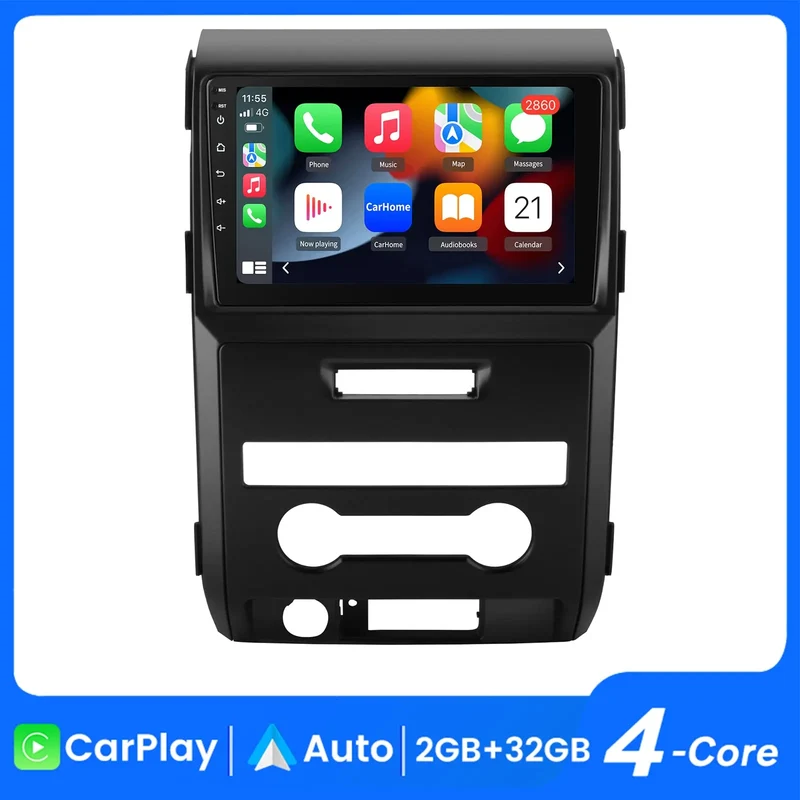 AWESAFE Car Radio Stereo with CarPlay for Ford F150 F- In 2009-2012