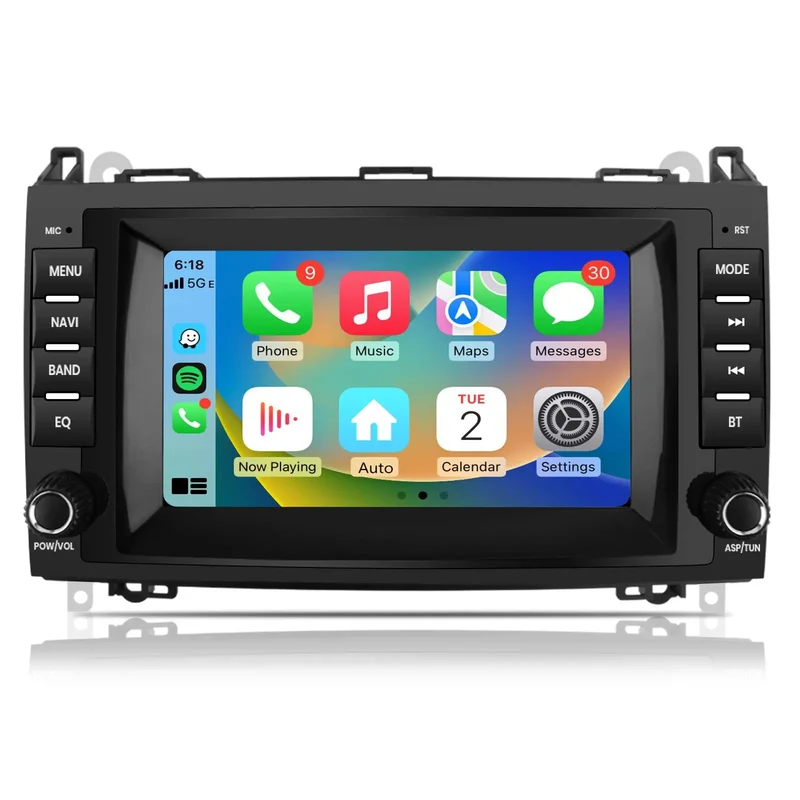 AWESAFE Android 13 2GB+32GB Radio Coche con Pantalla Táctil 8 Pulgadas para Mercedes-Benz, Autoradio para Clase A W169/Clase B W245/W639 Vito/Viano/W906 Sprinter, con Carplay y Android Auto