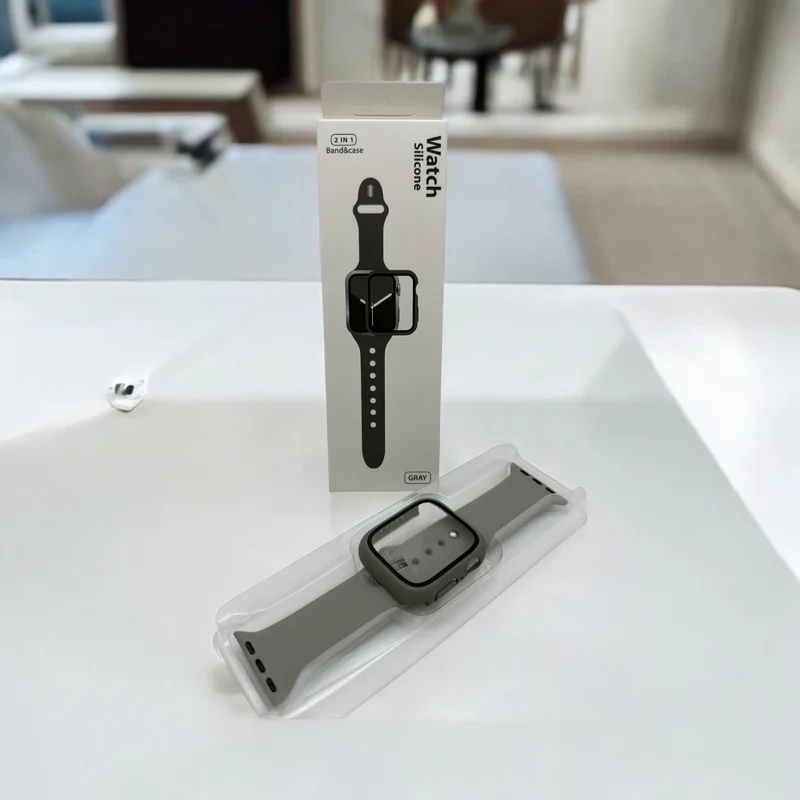 Watch Silicon 2 IN 1 Band&Case For Apple Watch (41m/gray)