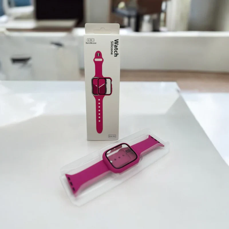 Watch Silicon 2 IN 1 Band&Case For Apple Watch (40m/pink)