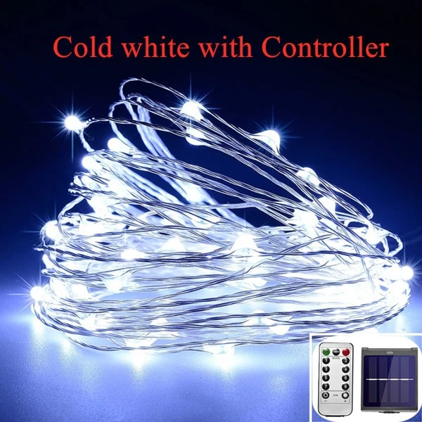 21m/31m/41m/51m LED Outdoor Solar Lamp LEDs String Lights Fairy Holiday Christmas Party Garland Solar Garden Waterproof Lights