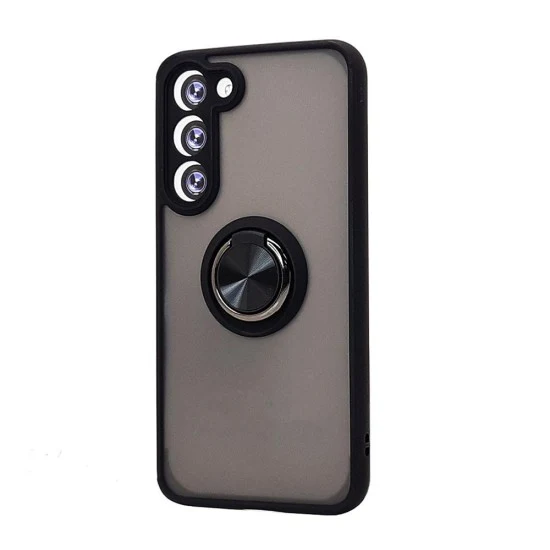 TPU Case w/ Magnetic Ring for Samsung S25 Plus (black)