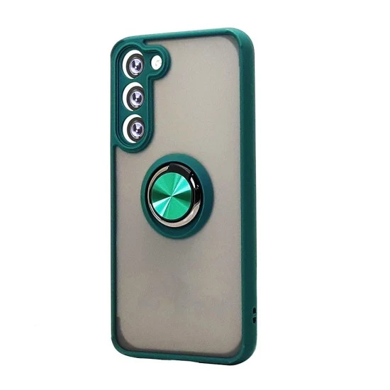 TPU Case w/ Magnetic Ring for Samsung S25 Plus (green)