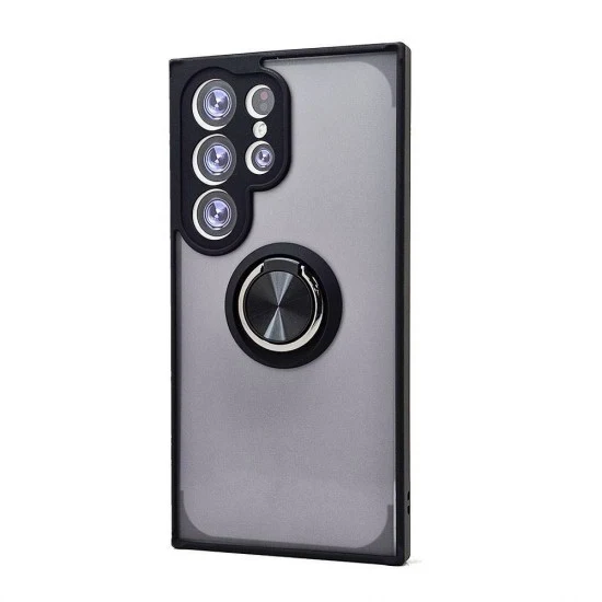 TPU Case w/ Magnetic Ring for Samsung S25 Ultra (black)