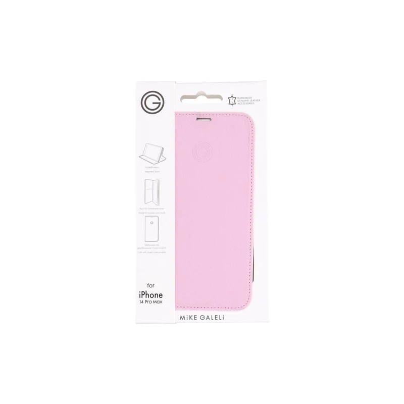 Mike Galeli Book Case Marc iPhone 14 Pro Max rose Leder