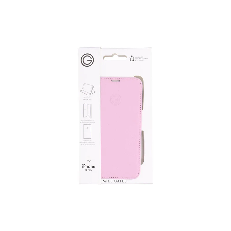 Mike Galeli Book Case Marc iPhone 14 Pro rose Leder