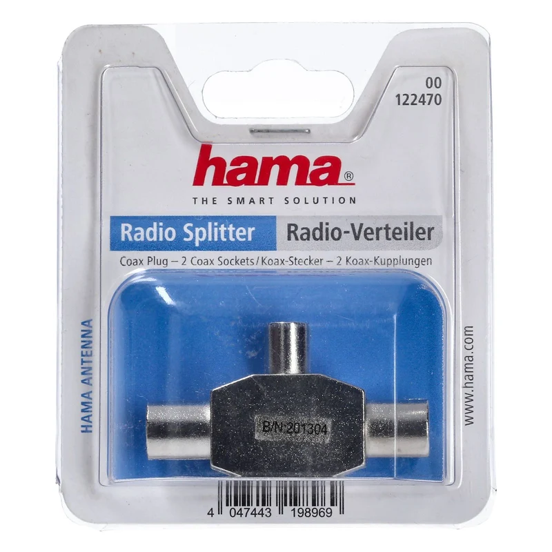 Hama Radio Splitter 2 Koax Kupplungen