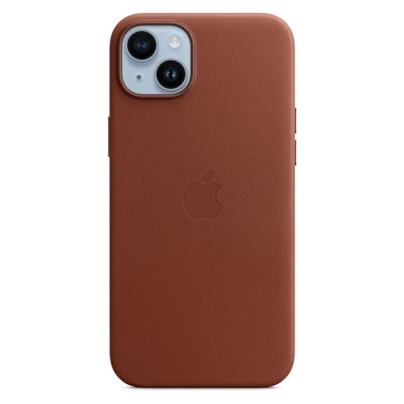 Apple Leder Case mit MagSafe für iPhone 14 Plus Umbra