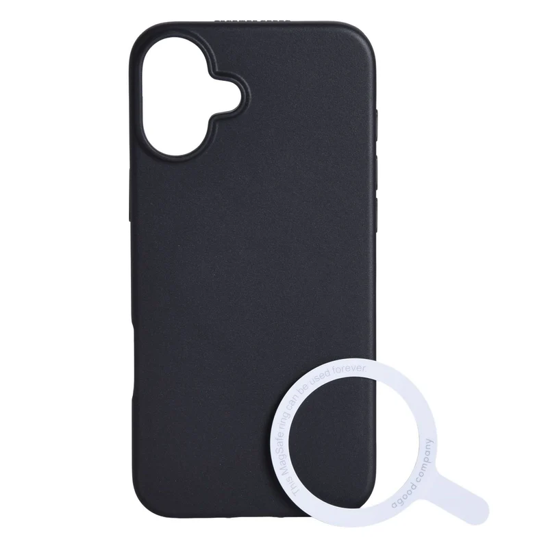 agood company PLANTPRTCT Case Schwarz mit Magsafe passend für Apple iPhone 16 Plus