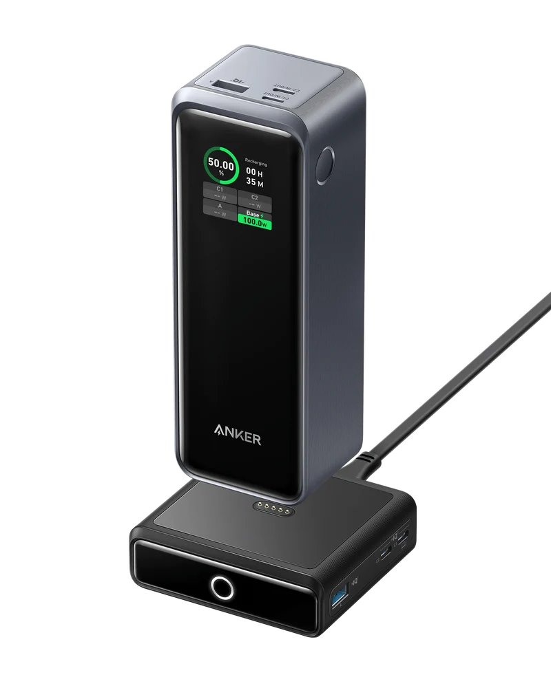 Anker Prime 27,650mAh Power Bank (250W) and 100W Charging Base