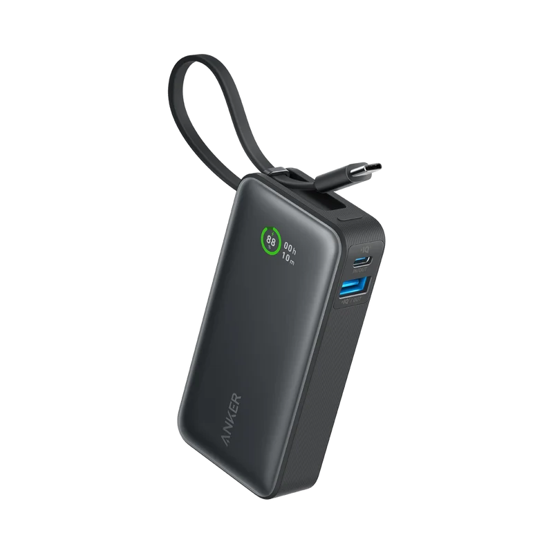 Anker Nano Power Bank (30W, Built-In USB-C Cable)