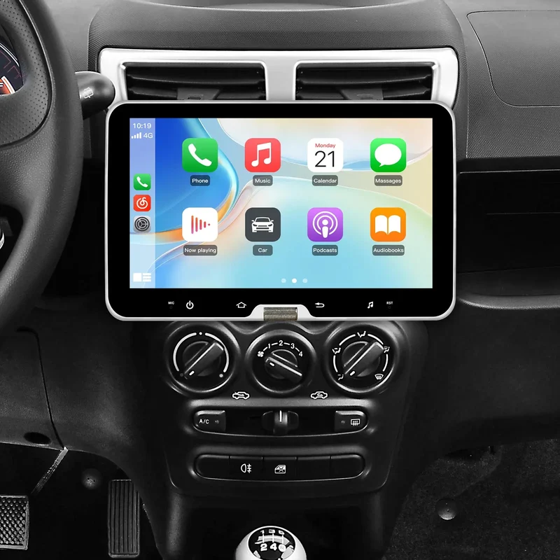 AWESAFE Universale Autoradio 1 din con Schermo (Rimovibile), Android 13 (2+64GB) 10.1" Car Radio con CarPlay Android Auto GPS Bluetooth WIFI FM RDS