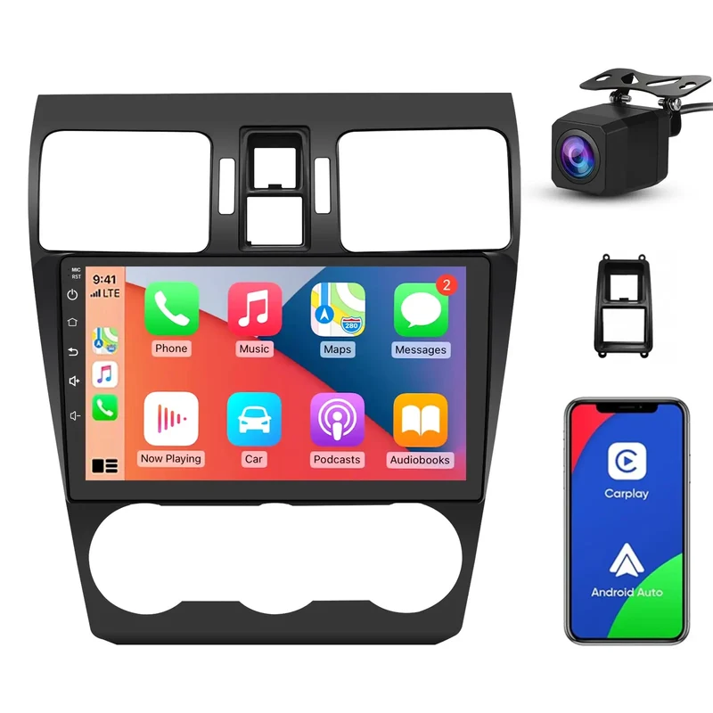 AWESAFE Car Radio Stereo for Subaru Forester WRX Impreza 2013-2015 with CarPlay& Android Auto,GPS Navigation