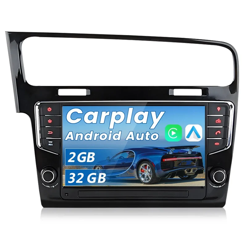 AWESAFE Android Autoradio für VW Golf 7 / VII (2013-2017) 2GB+32GB with 9 Zoll Touchscreen, CarPlay, Android Auto, FM Radio, Bluetooth, WLAN, Navigtion, Lenkradsteuerung