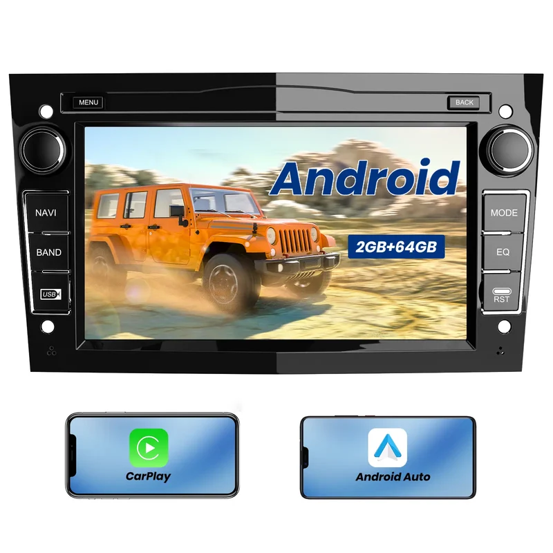 AWESAFE Android Autoradio für Opel Zafira Astra Meriva Corsa Vivaro Antara Vectra Sigum Combo Tigra Agila 2GB+32GB with 7 zoll Touchscreen CarPlay, Android Auto, Bluetooth Navigtion Lenkradsteuerung