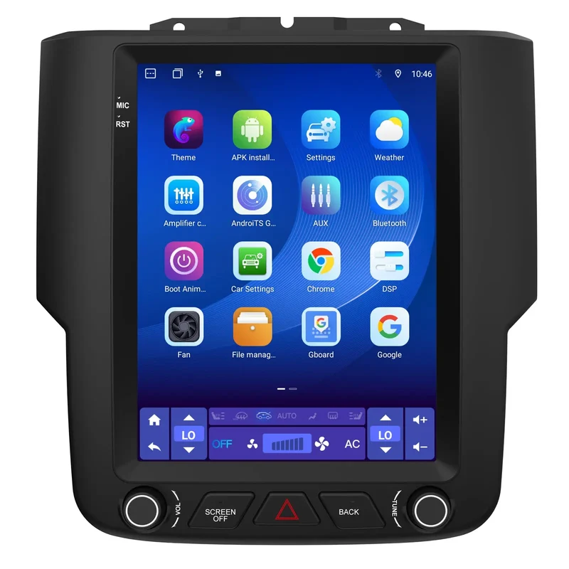 AWESAFE Android 13 Car Radio Stereo with Wireless CarPlay & Android Auto for Dodge Ram 2013-2019