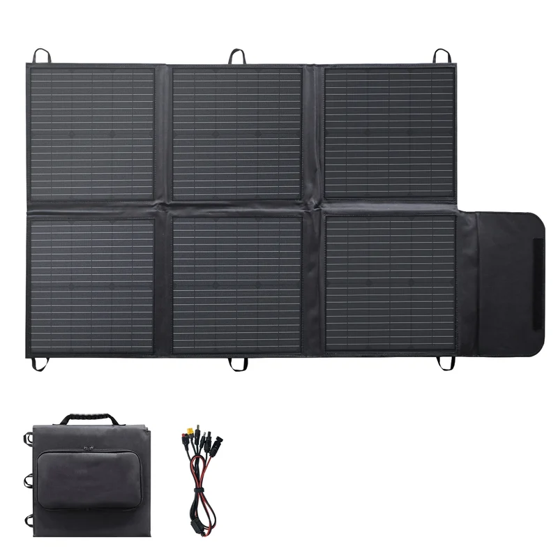 Portable 400W 300W 200W 120W Flexible Solar Panels for Camping Waterproof Outdoor Foldable Design for Power Supply Charging