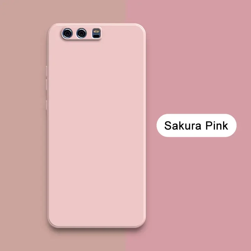 Square Liquid Silicone Back Cover for Huawei P10 Plus Soft Camera Protective Mobile Phone Case HuaweiP10 P10Plus Fundas Housing