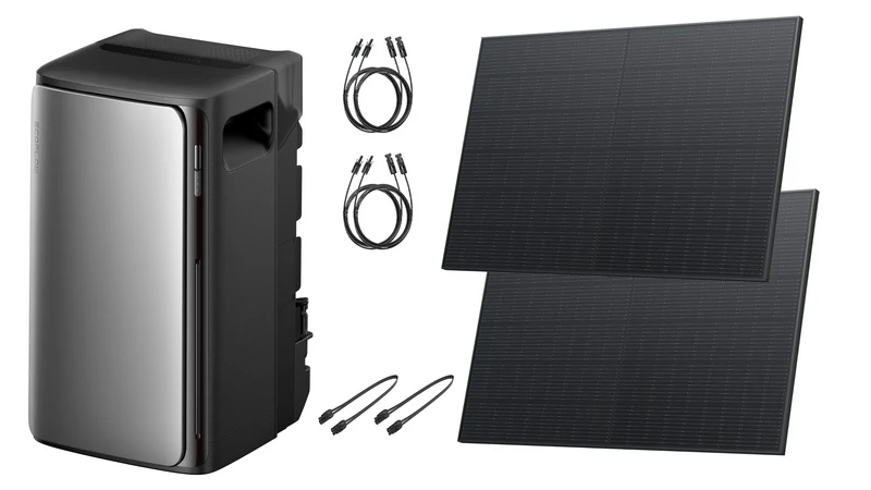 EcoFlow Balkonkraftwerk Set | STREAM Max Solarbatterie (1.92 kWh) / 600 W CH-Version | 1200 W AC Ausgang | 2 MPPT