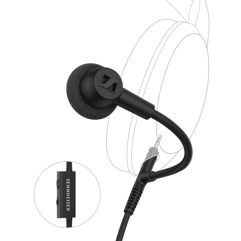 Sennheiser HD 500 BAM Lapel Microphone Upgrade for HD 500 Series/HD 620S - Condenser Microphone with Noise Cancellation, Sound for Gaming, Streaming & Podcast - 3.5mm Jack - Black