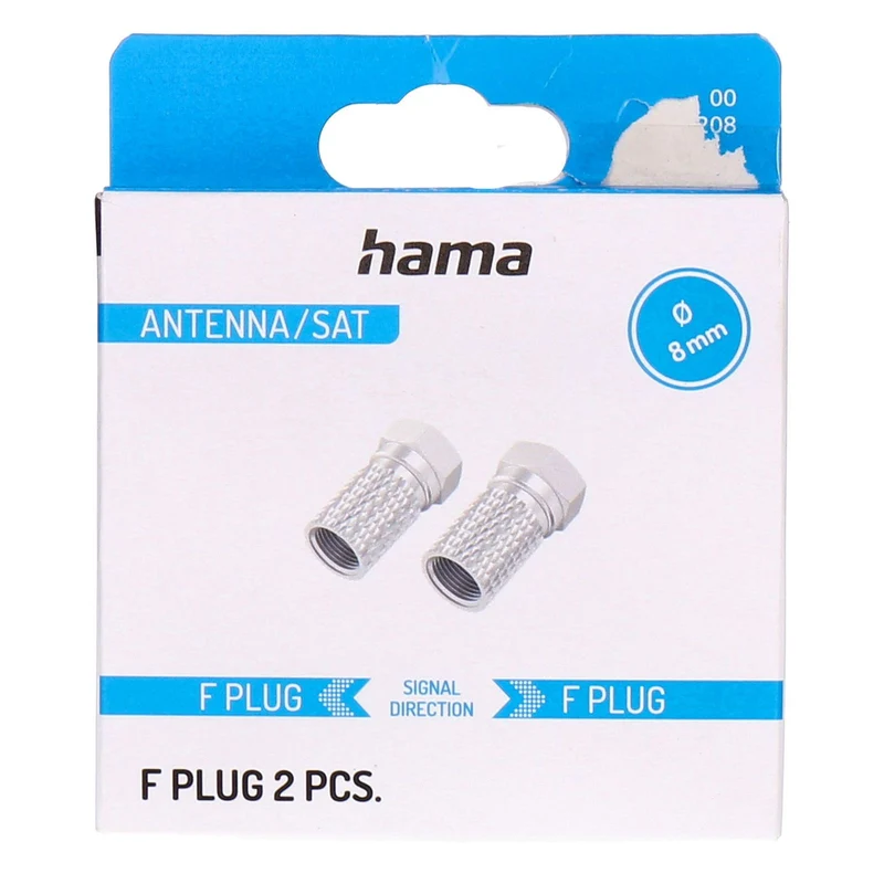 Hama 00205208 Koaxialstecker F-Typ 2 Stück(e)