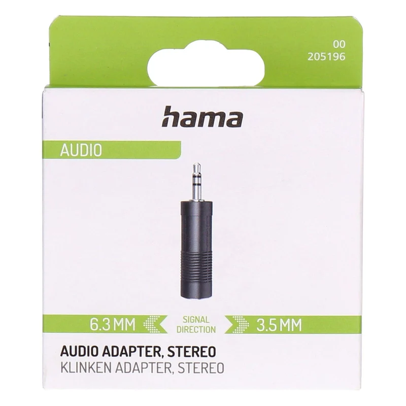 Hama 00205196 Audio-Kabel 3.5mm 6.35mm Schwarz