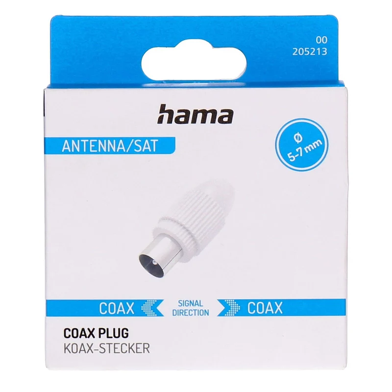 Hama 00205213 Koaxialstecker 1 Stück(e)