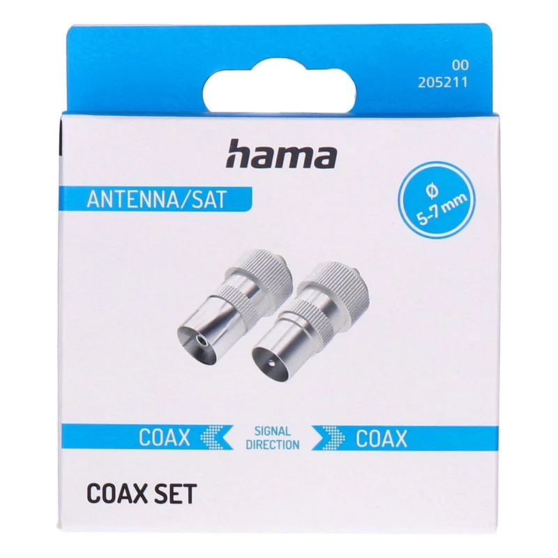 Hama 00205211 Koaxialstecker 2 Stück(e)
