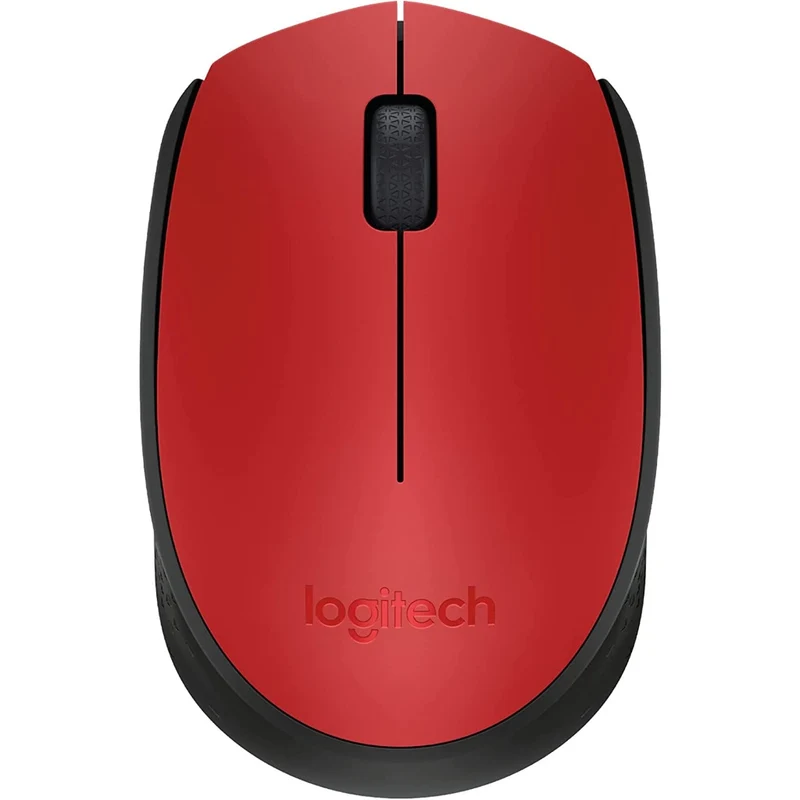 Logitech M171 Kabellose Maus Rot / schwarz Wireless Mouse