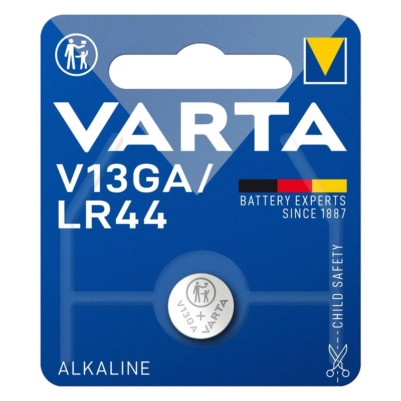 Varta Electronics V13GA Knopfzelle LR44 Batterie 1,5V 125 mAh
