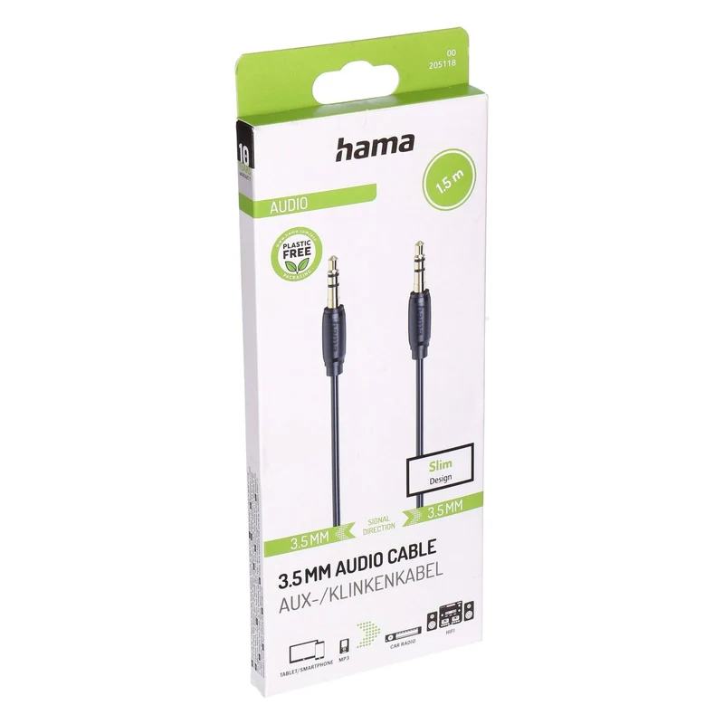 Hama AUX-/Klinkenkabel 3.5MM 1,5m