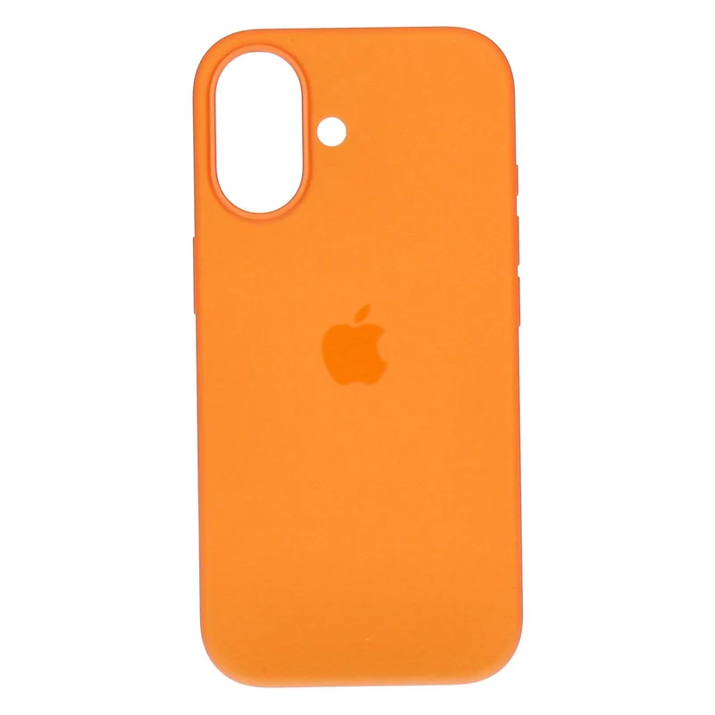 Apple Silikon Case iPhone 17 Orange mit Magsafe