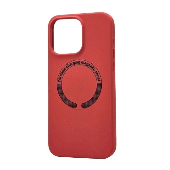 Magsafe Silicone Case For iPhone 16 Plus (red)
