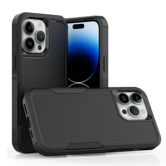 Traveler Hybrid Case For iPhone 12 / 12 Pro (black)