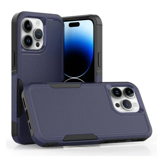 Traveler Hybrid Case For iPhone 12 / 12 Pro (navy)