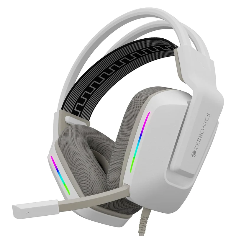 ZEBRONICS Havoc Premium Gaming Headphone with Dolby Atmos Subscription, 50mm Neodymium Drivers, Extra Soft Ear Cushion, Suspension Headband,Braided Cable