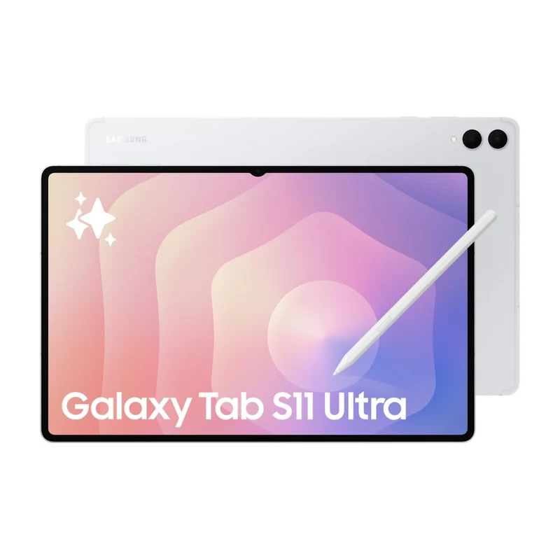 Samsung Galaxy Tab S11 Ultra with AI, Hexagonal S-Pen in-Box, 36.9 cm (14.6 Inch) Dynamic AMOLED 2X Display, 120Hz Refresh Rate, Pre Loaded Pro Apps, 12GB RAM, 256GB Storage, Wi-Fi + 5G Tablet, Silver