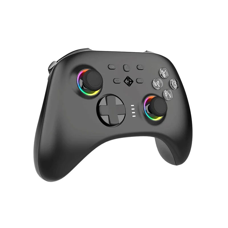Cosmic Byte Stellaris Controller, 3 Modes Wifi + Bluetooth + Wired for PC, iOS, Android, Hall Effect Trigger and Upgraded TMR Joystick, Macros, 1000mAh Battery, RGB LED, Software Support