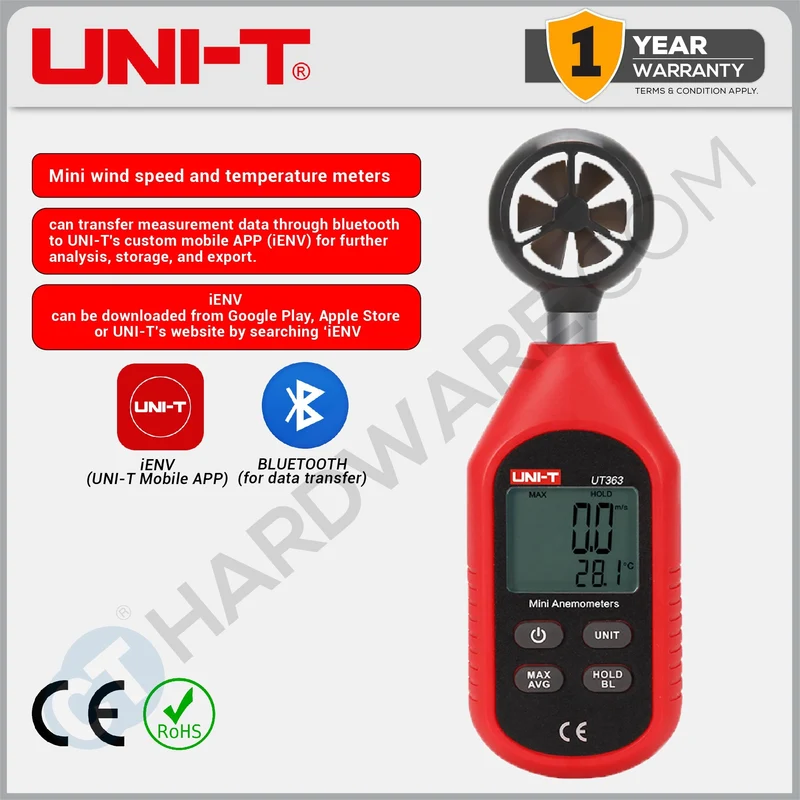 UNI-T UT363 Mini Anemometer
