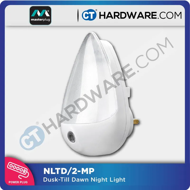 Masterplug Dusk-Till-Dawn LED Night Light Twin Pack (2 Pieces) – Auto On/Off NLTD2MP