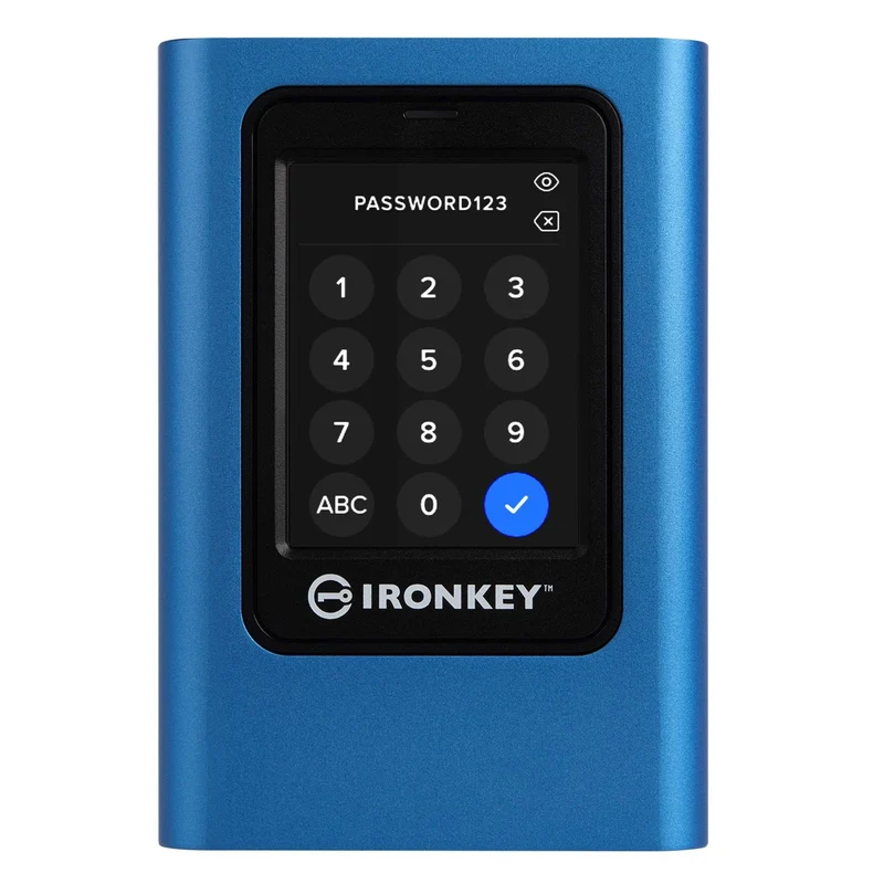Kingston Ironkey Vault Privacy 80 ext. SSD 960 GB Blau