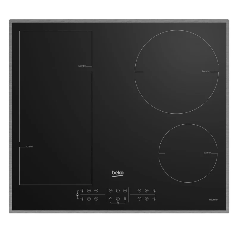 Beko HII 64200 FMTX Kochfeld Schwarz Integriert 58 cm Zonen-Induktionskochfeld