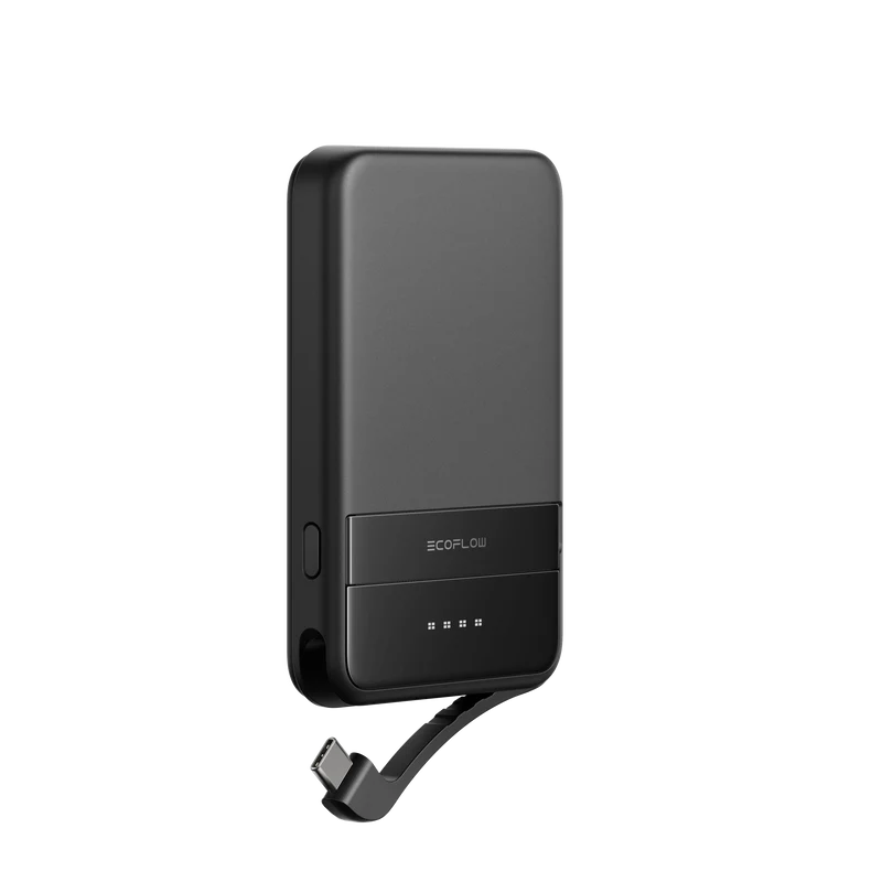 EcoFlow RAPID magnetische Powerbank 5000 mAh schwarz (Qi2 MagSafe)